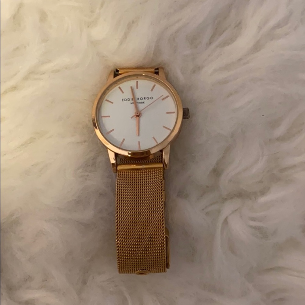 Watch rose gold mesh